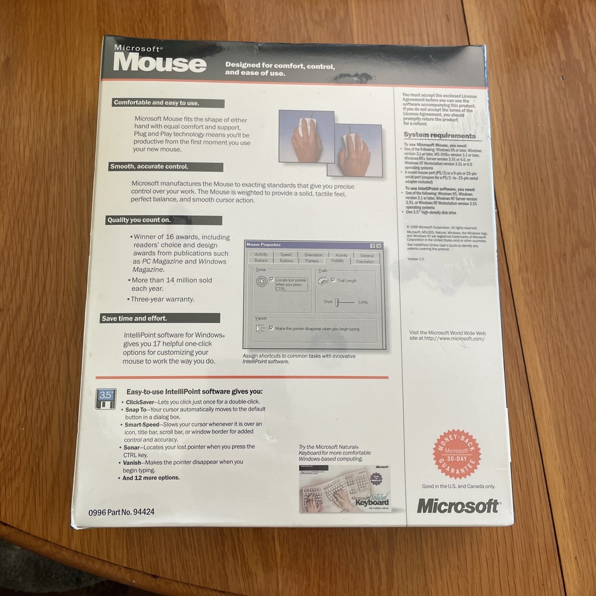 Microsoft Windows 95/3.1 2 Button Mouse for sale online | eBay