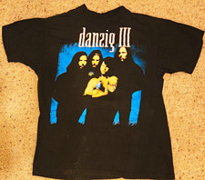 Original Danzig III Dirty Black Summer European Tour T-Shirt Black XL