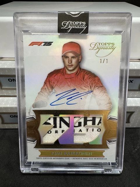 Topps Dynasty F1 2025 KIMI RÄIKKÖNEN 1/1 Auto On Card Race Used Memorabilia