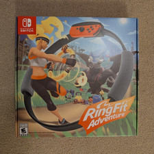 Nintendo Ring Fit Adventure Bundle for Switch with Ring-Con, Leg Strap, Game Ca