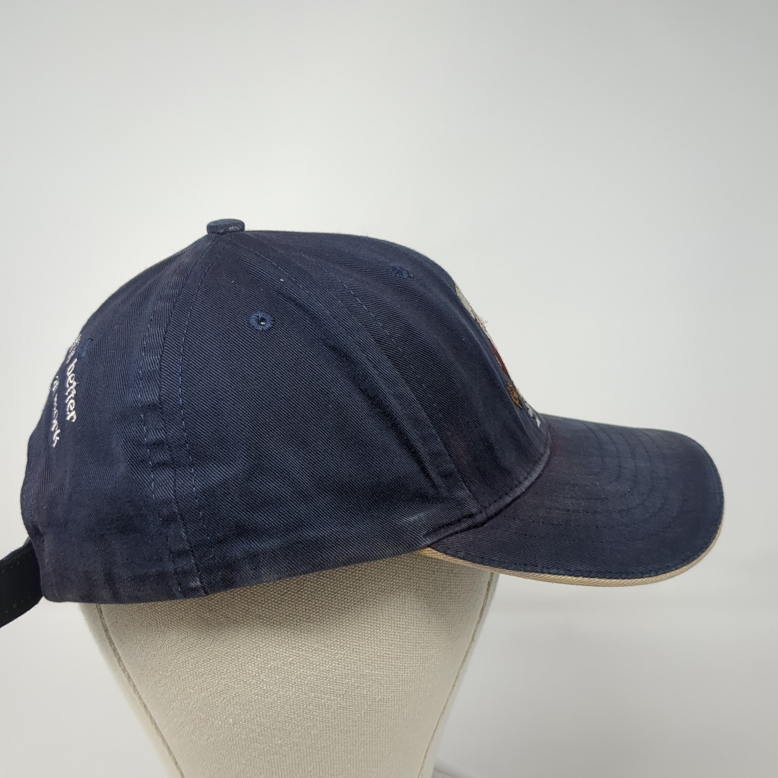 Grumpy Slideback Hat Blue One Size Adjustable Emb… - image 5