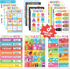16 Educational Posters for Classroom  Kindergarten, Kindergarten Classroom M...