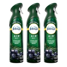 Febreze Fall Winter Room Spray Special Edition Pine and Juniper 3 pack