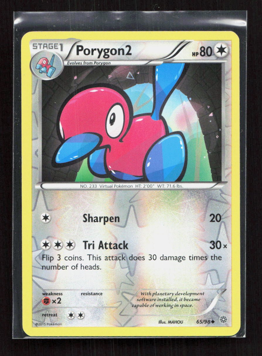 Porygon2 Reverse Holo 65/98 XY - Ancient Origins Uncommon NM