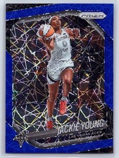 JACKIE YOUNG - 2025 Panini Prizm WNBA #23 - Blue Laser - Aces