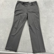 Greg Norman Straight Chino Pants Solid Men 36 x 32 Workwear Performance Gray