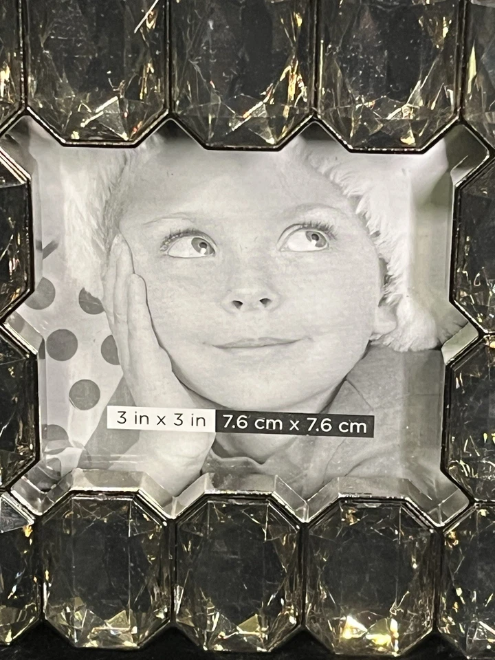 СЕРЕБРИСТЫЙ ТОН ИСКУССТВЕННЫЙ ДЫМЧАТЫЙ КВАРЦ ДРАГОЦЕННЫЙ КАМЕНЬ 3 X 3 «ФОТО РАМКА ПАПИРУС НОВЫЙ БЕЗ КОРОБКИ - Изображение 2 из 4