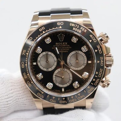 2025 New Rolex 126515LN Daytona 42mm 18K Rose Gold Ceramic Black Dial Watch