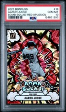 2025 Panini Donruss - Bomb Squad Aaron Judge #18 Red Explosion /99