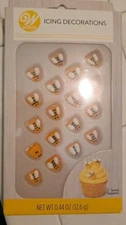 Wilton Bumble Bee Icing Decorations, 18-Count,1Pkg