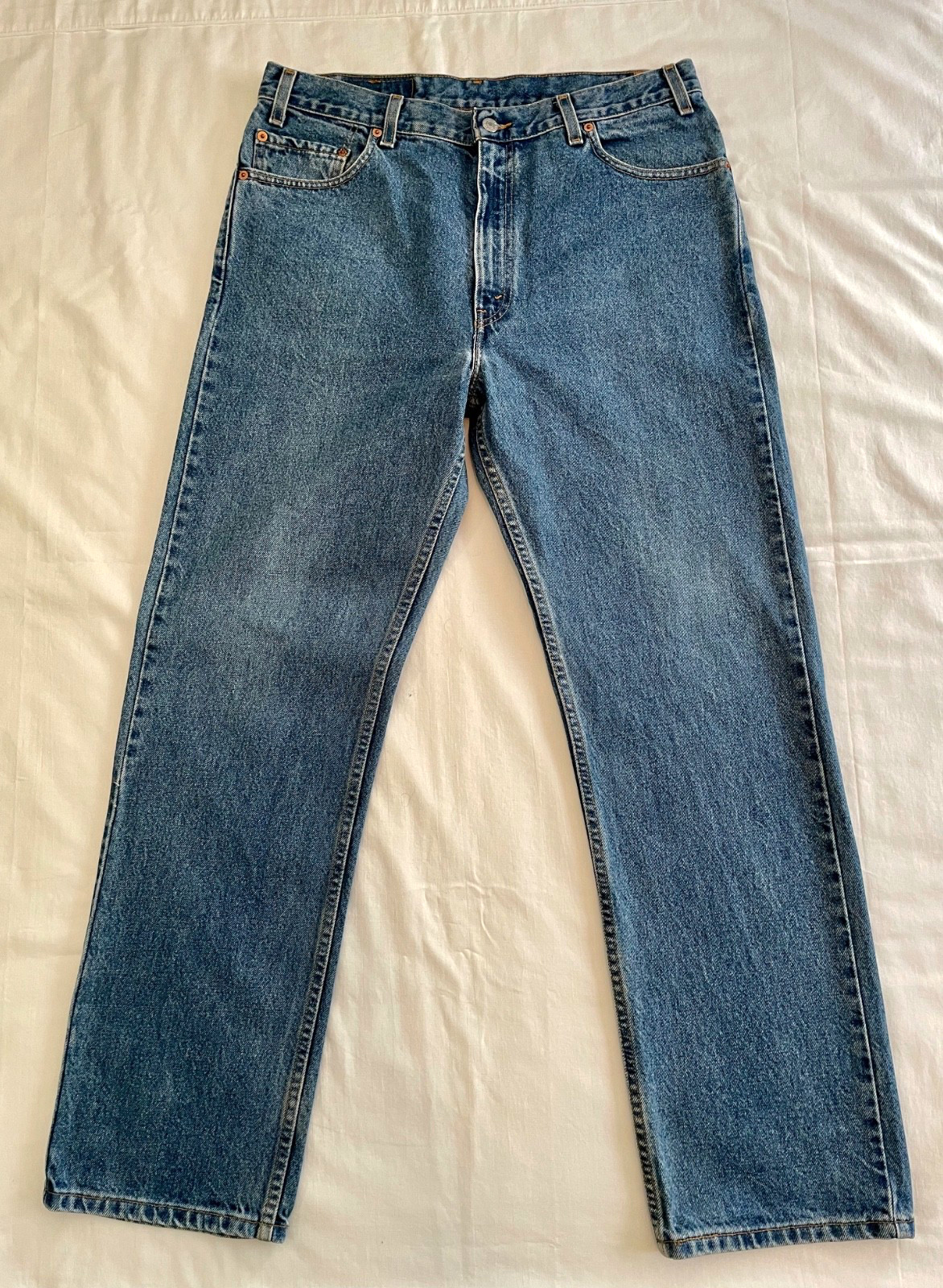 Levi’s 505 Mens 36X30 Regular Fit Straight Leg Rare Blank Red Tab w/Trademark R