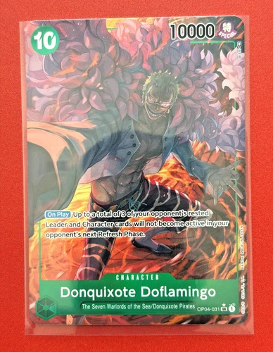 Donquixote Doflamingo Alt Art OP04-031 One Piece Kingdoms Of Intrigue  SR NM/M