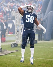 Wesley Woodyard Tennessee Titans star RB.  8x10 Unsigned Photo.  BK-13