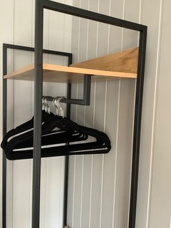 Mersey Open Wardrobe with 4 Shelves Oak World Less than 12 months