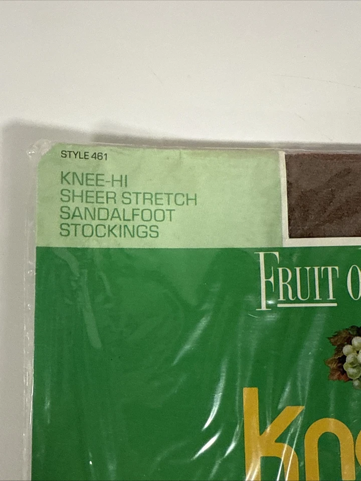 Vintage Fruit of the Loom Hosiery Lot 1970s Knee Hi Sheer Pantyhose & Sampler - Image 3 of 4