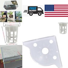 Clear Plant Basket Stand for Fish Tank Corner Design Durable and Low Maintenance