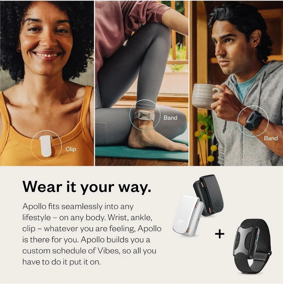 Apollo Neuro Sleep Aid & Stress Relief Wearable - White  (Open Box) - Image 4 of 4