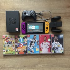 Nintendo Switch Console Bundle - 6 Games, Dock, Cable - Read Description