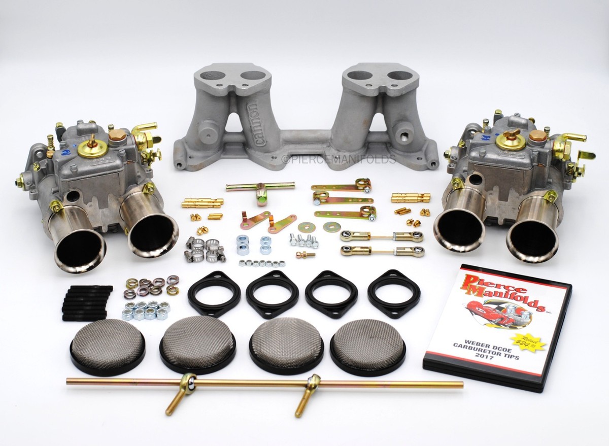 WEBER 45 DCOE デュアル　キャブレター　新品 DUAL WEBER 45 DCOE KIT FITS: DATSUN L16 L18 L20 510 521 510 710