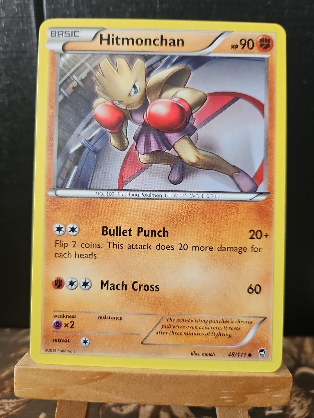 Pokemon XY Furious Fists 48/111 - HITMONCHAN,  Unlimited Regular Uncommon
