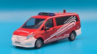 MB Vito ELW HB-2014 *Feuerwehr Bremen*(D) + Busch 51100-104 + 1:87(H0)