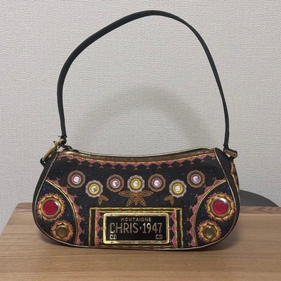Dior Cadillac John Galliano Saddle Bag 2001 Denim Embroidery