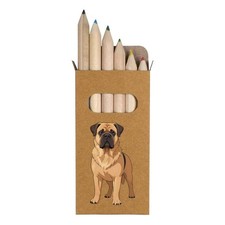 6 x 'Anime Style Bullmastiff' Short Colour Pencils PE00089310