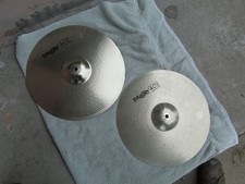 Paiste 402 Hi Hat set 2 cymbals Nickel Silver 14" Nice Shape little wear