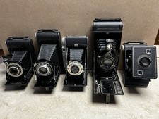 FIVE KODAK FOLDING BELLOW CAMERAS