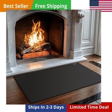 Hearth Rugs for Fireplaces Fire Resistant,48x28 inches Fireproof Fireplace Mat H