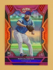 2022 Panini Chronicles Certified Nick Allgeyer RC 190/199 Red #15 Blue Jays