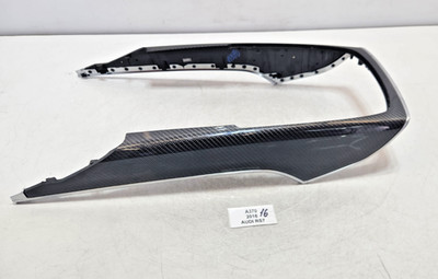   12-18 OEM Audi RS7 A7 S7 Front Center Console Shifter Cover Trim Carbone