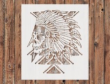 Reusable Tribal Skull Stencil Template for Wall Art  DIY Crafts - StencilAir