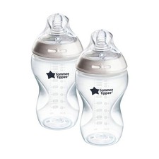 Image of Tommee Tippee Closer to Nature Baby Bottle 340ml 2 Pack Anti-Colic 3+ Months