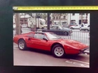 Vintage Original Hoto (1982) - Ferrari 308 GTS in Paris - Quartier Champs-Élysée