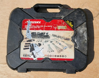 #ad Husky Mechanics Tool Set 230 Piece New Open Box COMPLETE $169.99