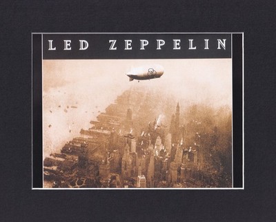 8X10'' Matted Print Art Picture Band Led Zeppelin: 1995 Waldorf Astoria Advert