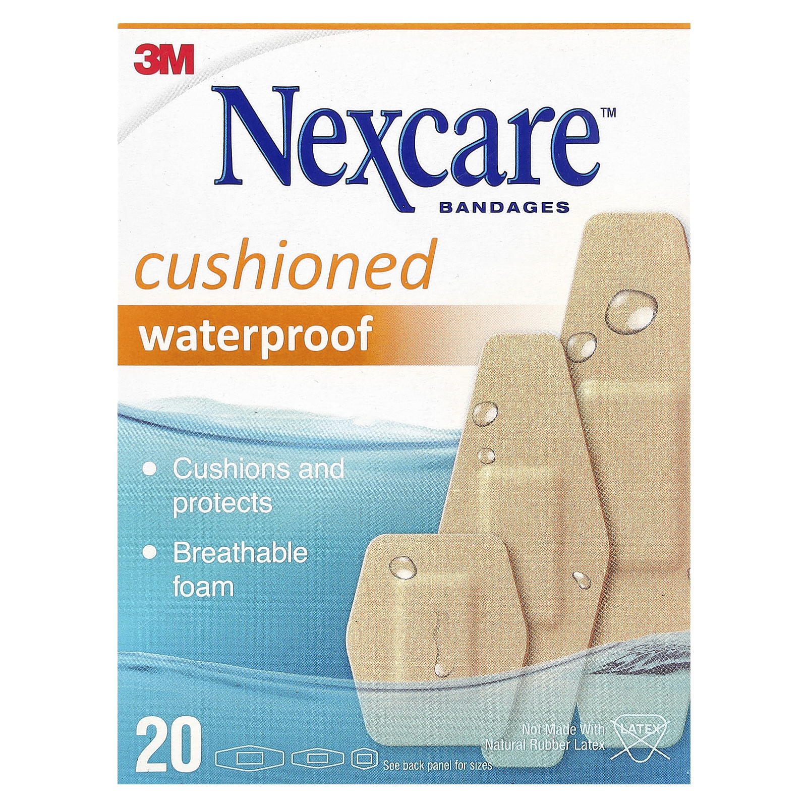 Мягкие водонепроницаемые бинты, 20 различных размеров