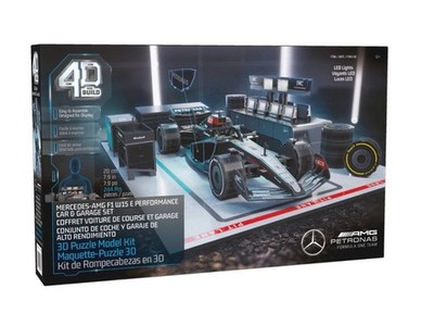 4D Build AMG PETRONAS FORMULA ONE 3D Puzzle Kit LED Lights NEW