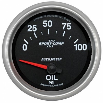 AutoMeter Sport-Comp II Oil Pressure Gauge Short Sweep Electronic | 0-100 PSI