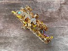 Vintage Brooch, Amber Stones, Moonstones — photo 4