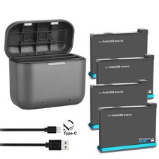 2200mAh Battery  Fast Charging Box for Insta360 One X3