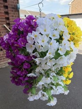 Hanging Basket               Artificial Trailing Flowers