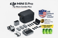 DJI Mini 5 Pro Fly More Combo Plus 3 Long Range Batteries , "US Duty Included"