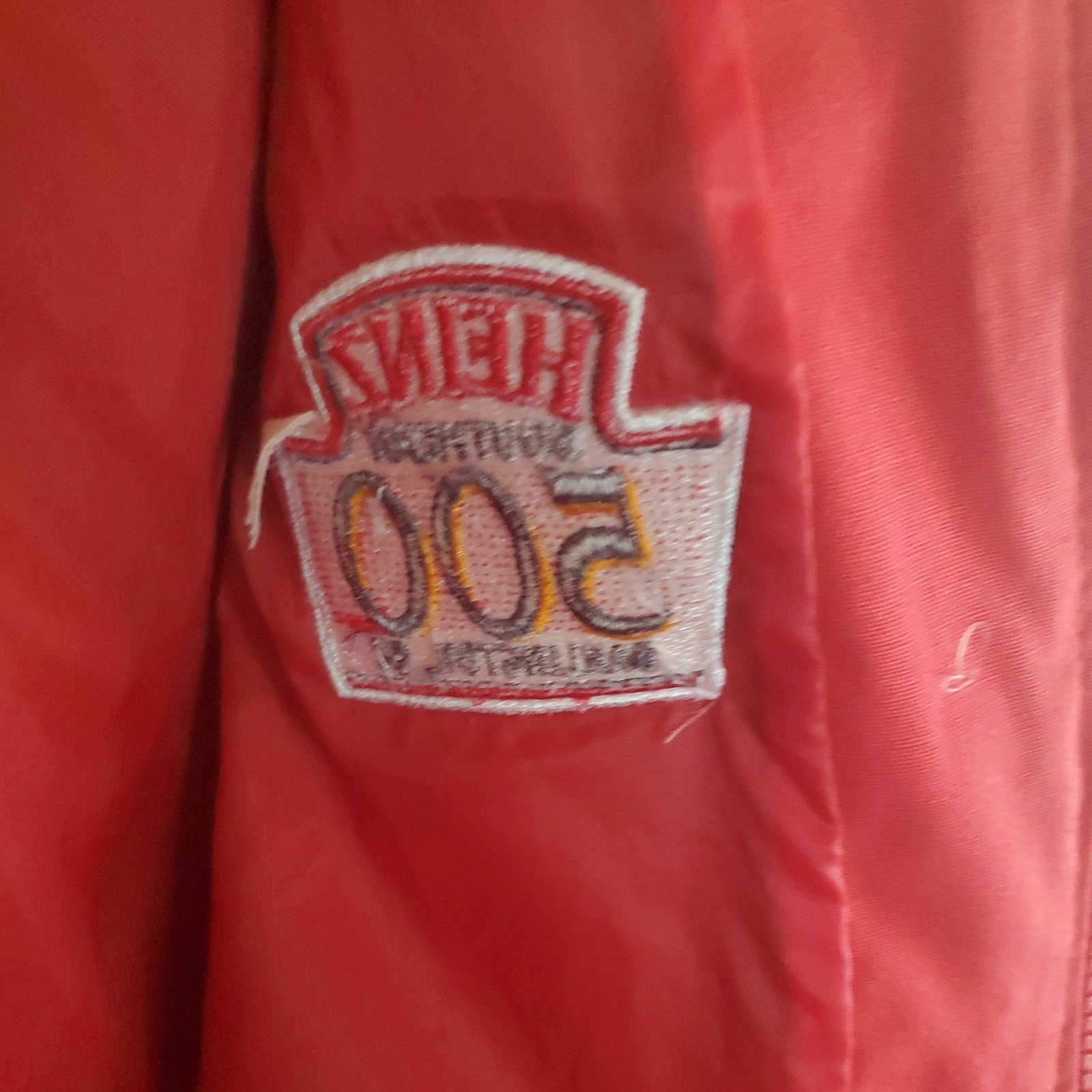 Logo Patch Racer Vintage Y2K Red 1990’s C.I.A. Heinz Southern 500 Racing Jacket ...