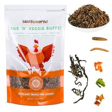 Worm  Garden Blend High Protein Chicken Treat With Dried Mealworms BSFL Veggies