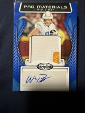 2025 Panini Certified Pro Materials Signatures Will Dissly Blue /49 auto