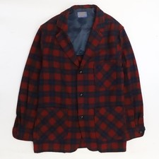 Vintage Pendleton Wool Chore Shirt Jacket Size Large Plaid