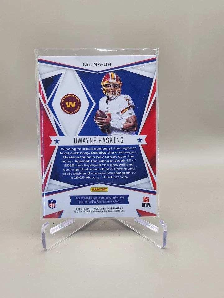 2020 Panini Rookies & Stars - Nfl Authentic Relics Dwayne Haskins #NA-DH (MEM) - Image 2 of 2