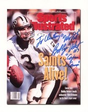 Bobby Hebert - Signed Cardstock Photograph w/ Signed Clipping